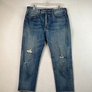 Vince Button Up Cropped Selvedge Jeans Women’s Size 30